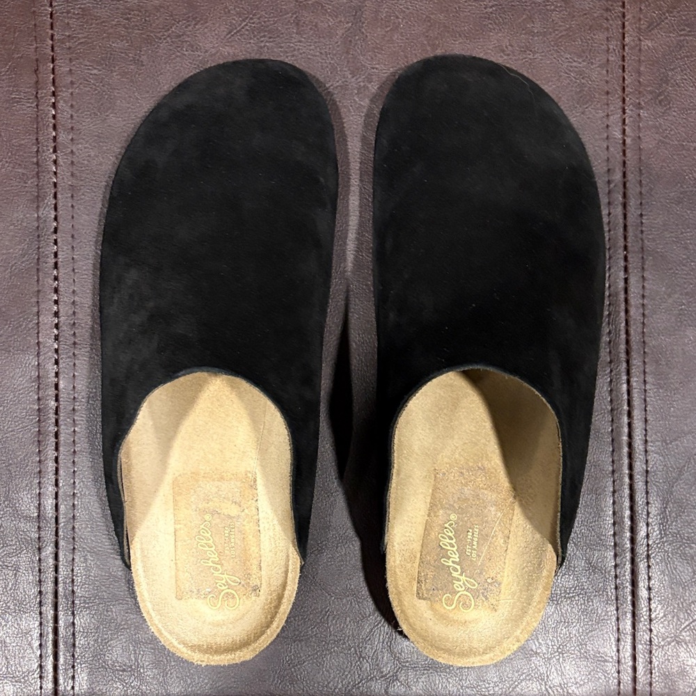 Black Suede Women’s Slip-On Shoes